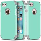 iPhone 6 Case, iPhone 6S Case, SUMOON [Drop Protection] Hybrid Heavy Duty Three Layer Verge Shockproof Full-Body Protective Armor Defender Case for iPhone 6 6s 4.7 Inch (Mint/Grey)