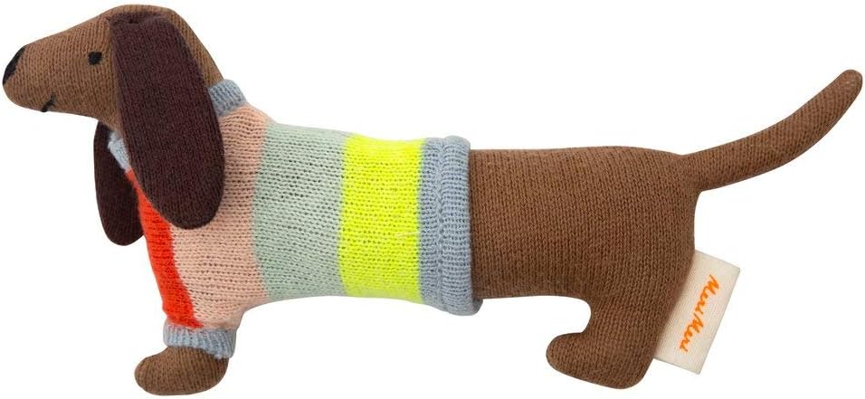 Meri Meri Sausage Dog Baby Rattle 