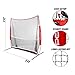 PowerNet 7x7 ft Portable Tennis Net and Pickleball Trainer | Multi-Sport Trainer | 49 sqft of Hitting Area | Net and Frame | Driveway, Indoor, Outdoor, Street, Backyard | EZ Setup Collapsible