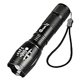 CVLIFE A100 Ultra Bright T6 LED Flashlight Torch Light with Rechargeable 18650 Battery and Charger