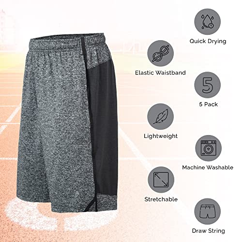 Athletic Shorts for Men 5 Pack Pack Men's Activewear Quick Dry