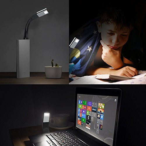 Book Light,eBook Reading Light,LED Night Reading Light, USB Rechargeable Double as Bookmark Light and 4-Level Adjustable Brightness Flexible Reading Lamp,for Student/Night Reader( Black)