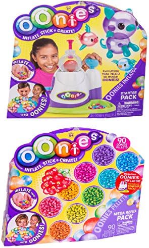 Oonies Starter Pack &amp; Mega Refill Pack includs blizy flashlight keychain