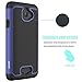 OEAGO Hybrid Dual Layer Rubber Plastic Impact Defender Rugged Slim Hard Case Cover Shell for Coolpad-Catalyst - Blue
