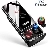 Wireless Earbuds Bluetooth 5.0 Headphones 210H Playtime with 6000mAh Charging Case as Power Bank, Hi-Fi Sound TWS Bluetooth Earbuds in-Ear Headphones IPX5 Waterproof with Mic