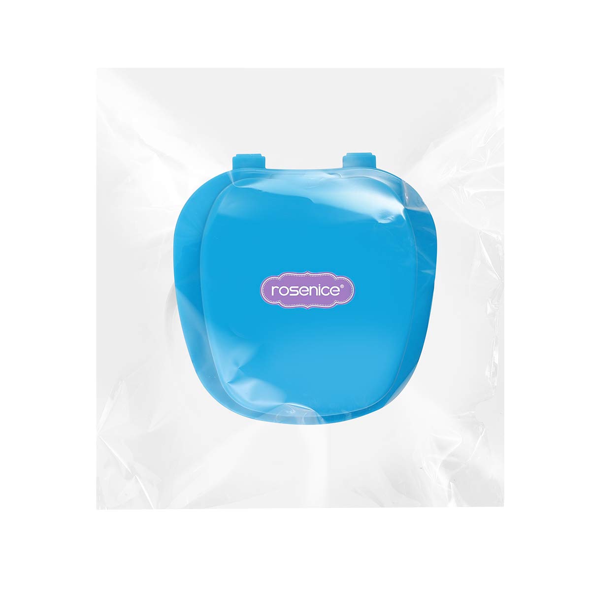 ROSENICE Denture Case, Denture Bath Box Case Dental Orthodontic Retainer, False Teeth Storage Case Box with Strainer (Sky-blue) : Beauty