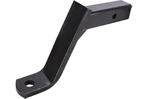 Angcosy Trailer Hitch Mount, Durable Steel Construction, Fits 2-Inch Receiver, 5,000 lbs Towing Capacity, 8" Drop, 6-3/4" Rise