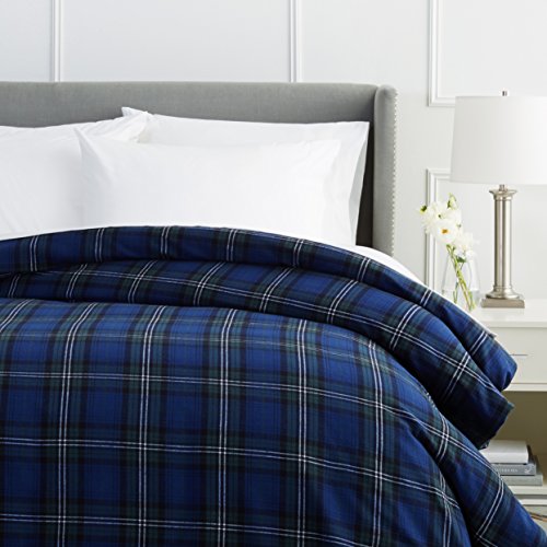 Pinzon Plaid Flannel Duvet Cover Full/Queen, Blackwatch Plaid New eBay