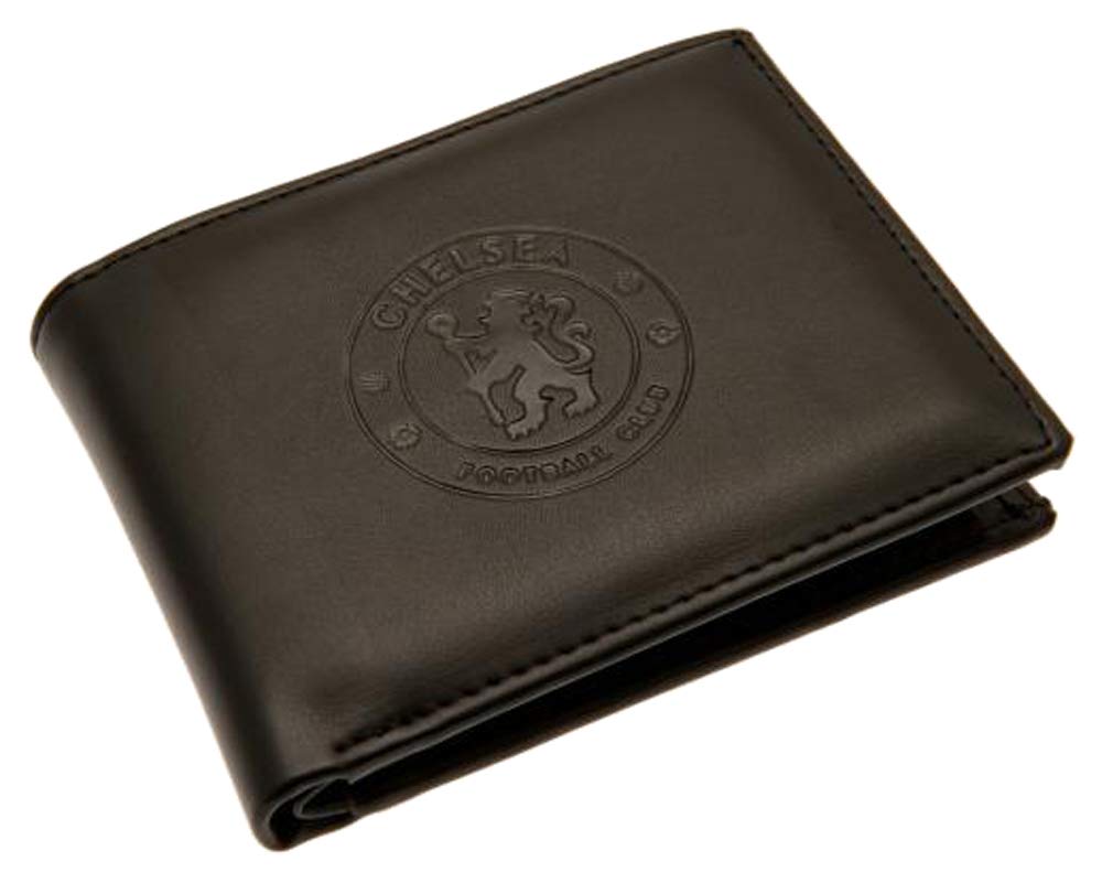 Chelsea Football Club Official Leather Wallet RFID Protection Team Crest Badge