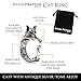 Women's Cute Animal Rings, Silver, Adjustable Size (Cat)