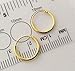 TINY HOOP Earrings, 18K gold filled, 8mm, with polish cloth, mini gift box & keeper bag, for cartilage,ears, lips,nose