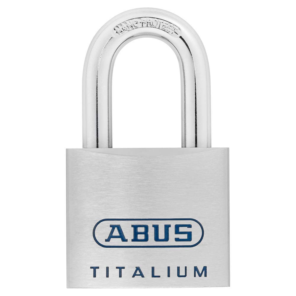 ABUS Mechanical 96TI/50 KA 7565 Titanium Open Shackle Padlock, KA7565, 60 mm