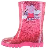 Peppa Pig Glitter Pink Make A Wish Wellington Boots UK Size 10