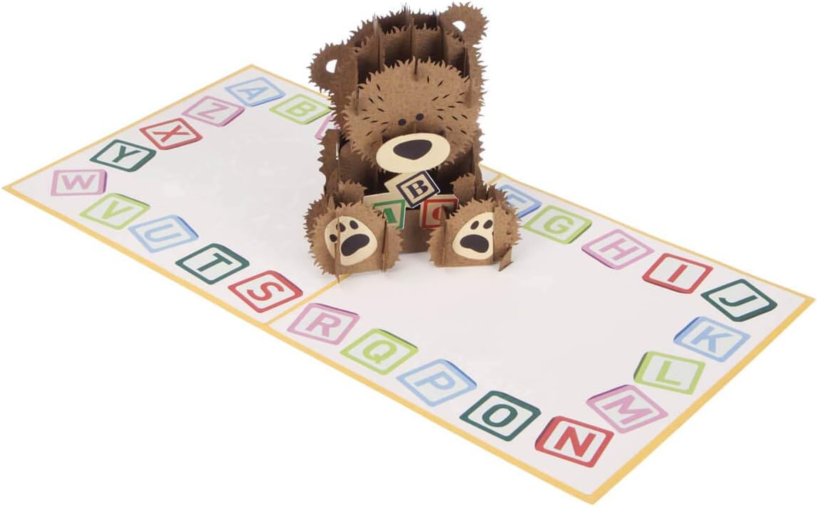 Cardology - New Baby Bear Pop-Up Card, 15cm x 15cm - Image 5