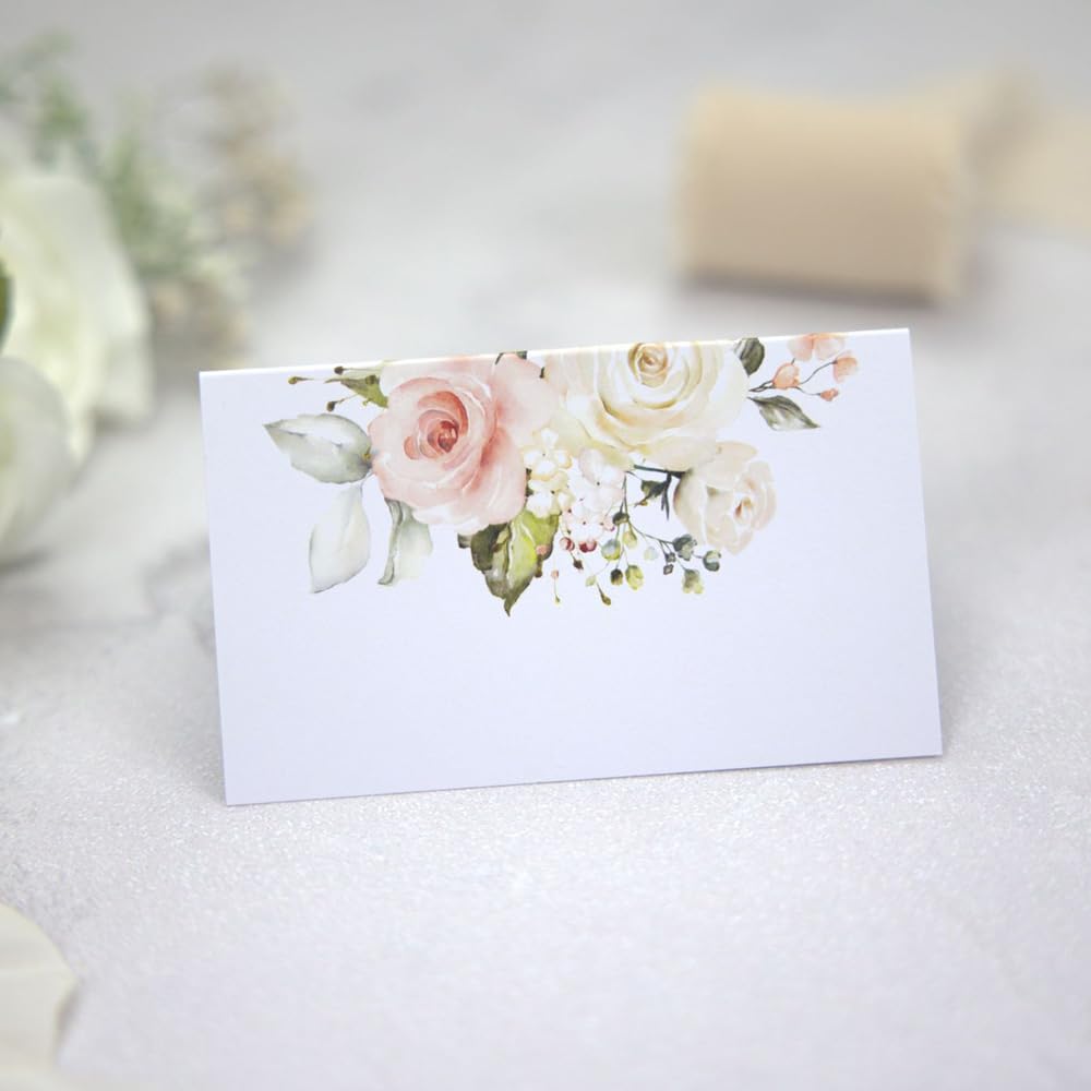 Dotty about Paper - Pink Country Roses - Place Cards - Pack of 10 (3036)