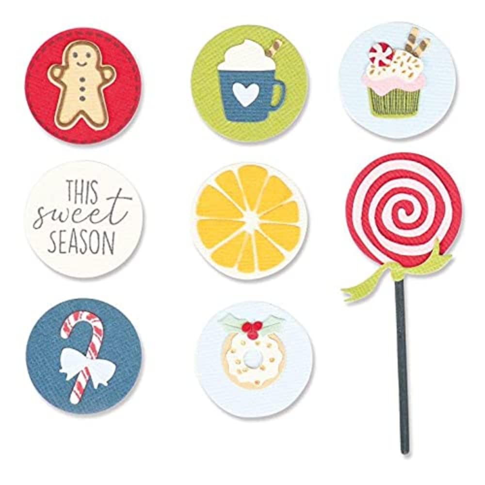 Sizzix Framelits Die Set 11PK w/Stamps Dessert Treats by Olivia Rose, 665471