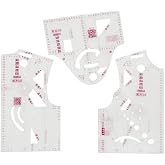 Labriciyon 3Pcs Fashion Design Ruler Set - Plastic, Single Piece of Cloth, 1:5 Scale - Sewing Tools for Dressmaking Pattern Making
