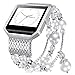 For Fitbit Blaze Bands,CreateGreat Replacement Accessory Metal Bands Wristbands Bracelet with Rhinestone Stainless Steel Frame for Fitbit Blaze