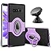 eSamcore Compatible with Galaxy Note 8 Ring Holder Kickstand Cases + Dashboard Magnetic Phone Car Mount [Purple]