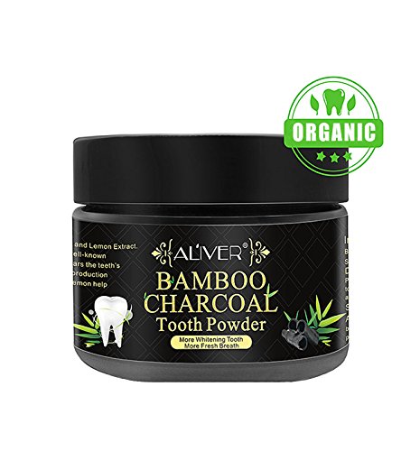 Teeth Whitening Powder, Premium Activated Charcoal Powder All Natural Coconut Activated Charcoal and Bentonite Clay Highest Quality-Whitening Toothpaste (50g)