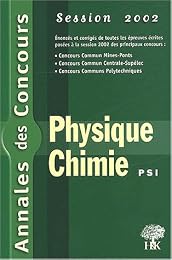 Physique et chimie, PSI