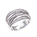 Lavencious Impression Twist Rings Wedding Party Statement Micro Pave CZ Cocktails Size 5-12