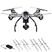 Yuneec Q500 4K Typhoon RTF Quadcopter Drone - YUNQ4KUS Bundle Includes Q500 4K Typhoon RTF Quadcopter Drone, PS1205 100-240V AC to 12V DC Adapter, Propeller/Rotor Blade A, and More