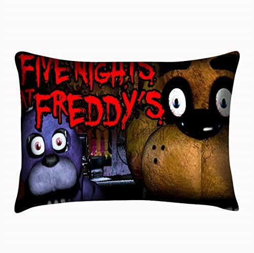 Five Nights at Freddys Pillowcase Decorative Pillowslip Custom Cover Twin Sides 20x30 Inch