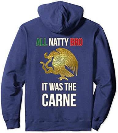 Unisex It Was The Carne Hoodie Small Navy