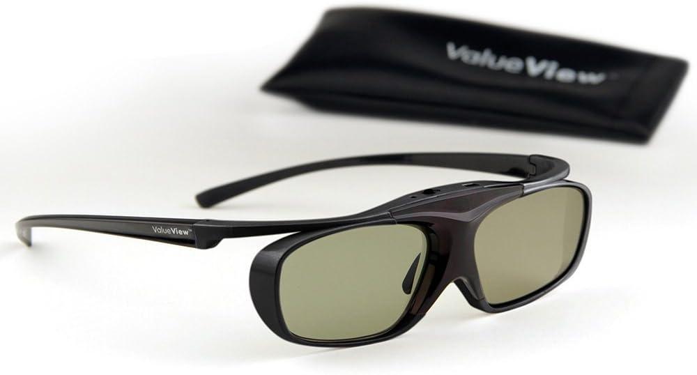 SHARP-Compatible ValueView¨ 3D Glasses. Rechargeable. ONE PAIR