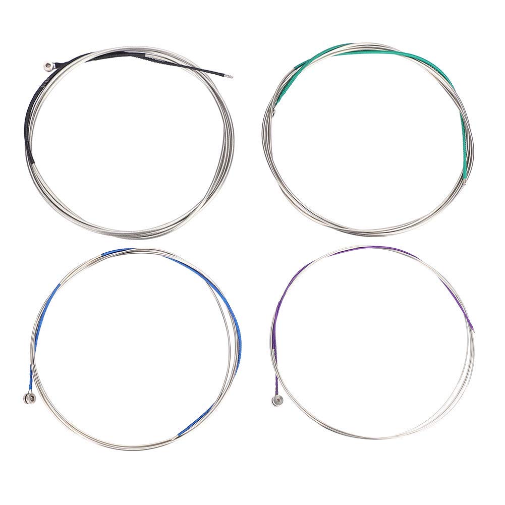 Cello Strings 4pcs Copper Nickel Zinc Alloy 3/4 4/4 Cello Strings Set for Cello Repair and Replacement Part