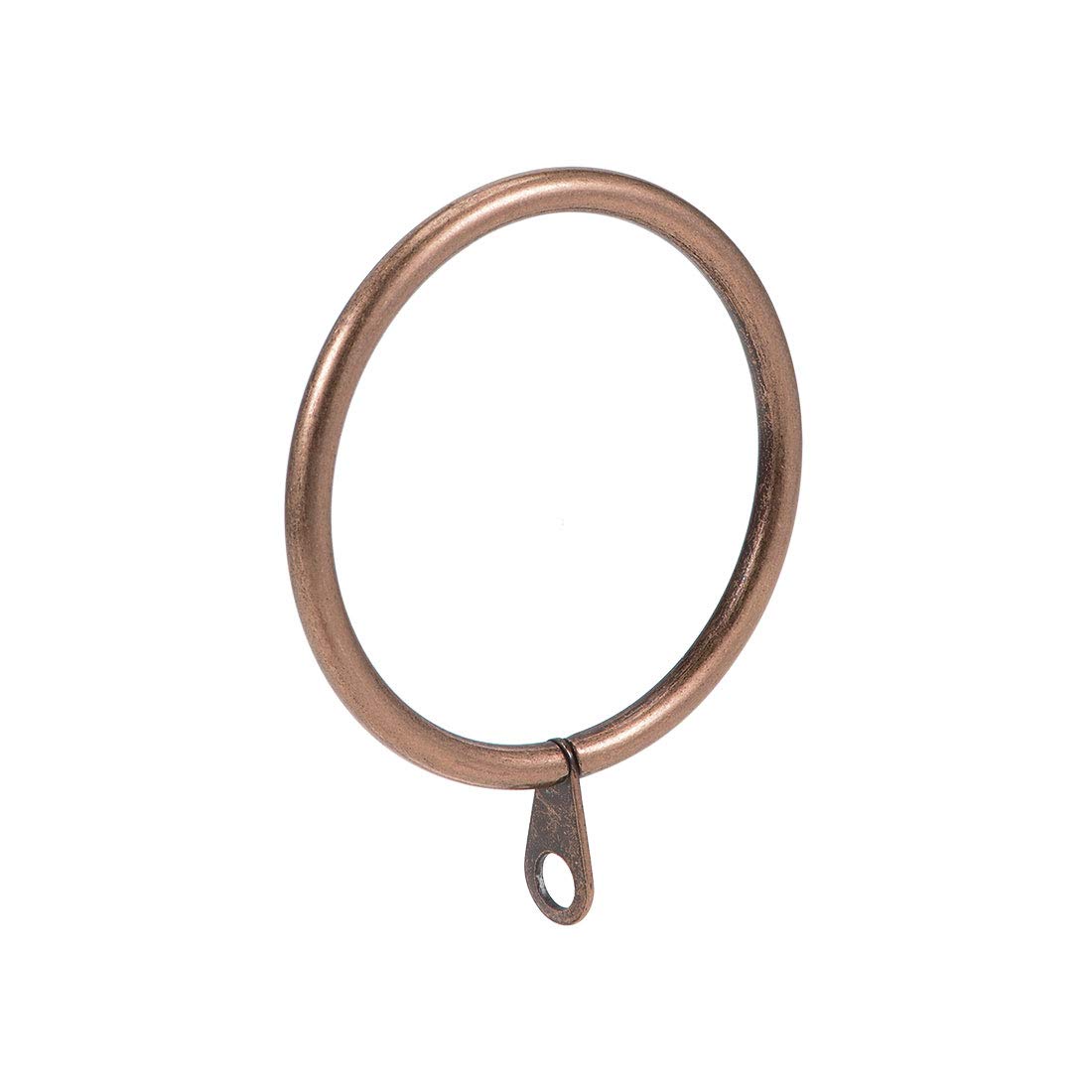 Sourcingmap Curtain Rings Metal 45mm Inner Dia Drapery Ring for Curtain Rods Copper 28 Pcs