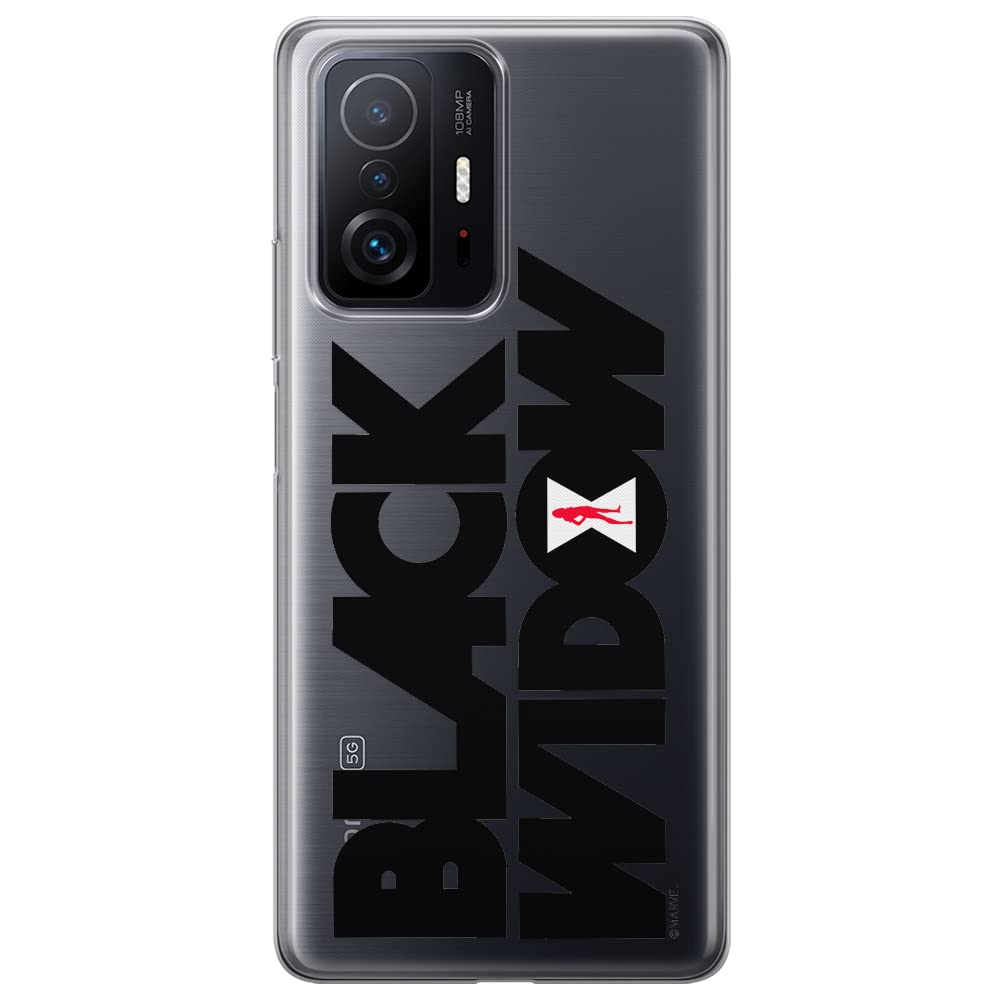 ERT GROUP mobile phone case for Xiaomi 11T 5G / 11T PRO 5G original and officially Licensed Marvel pattern Black Widow 011 optimally adapted to the shape of the mobile phone, partially transparent