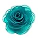 Lovely Rose Flower Hair Clips and Brooches for Women | Floral Pins and Accessories with Green Brooch