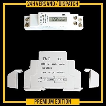 Digitaler Wechselstromzähler Stromzähler Zwischenzähler 230V DIN-Hutschiene kW/kWh ZW3.