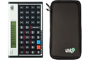 HP 12C Platinum Financial Calculator + WYNGS Protective Case Black