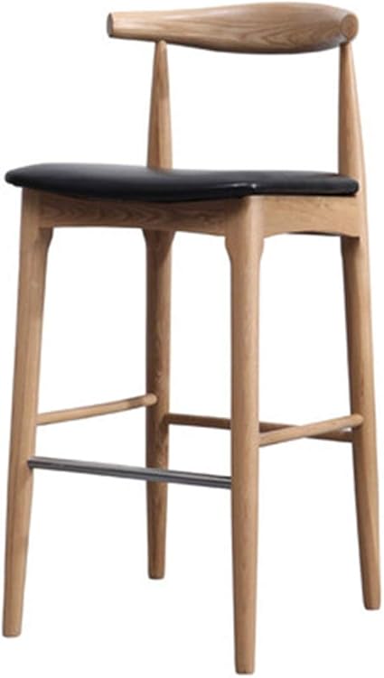 Style Minimaliste Original Tabouret De Bar Chaise Haute En Eponge Eponge Eponge En Bois Massif Siege De Bar Reception Hotel Restaurant Cafe Restaurant Maison Chaise Creuse Dos Fer Convient Pour Bar Re Amazon Fr