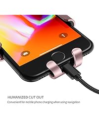 Teléfono celular titular para el coche, humixx Gravedad Detección Automática De Gravedad Vehículo Bracket Air ventilación Soporte de coche para iPhone X 8 8 PLUS 7 7 Plus, Samsung Galaxy S8 S8 +, LG, ZTE, Rose gold