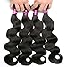 HEBE 7A Brazilian Virgin Human Hair 3 Bundles Brazilian Body Wave 100% Unprocessed Human Hair Weave Natural Color