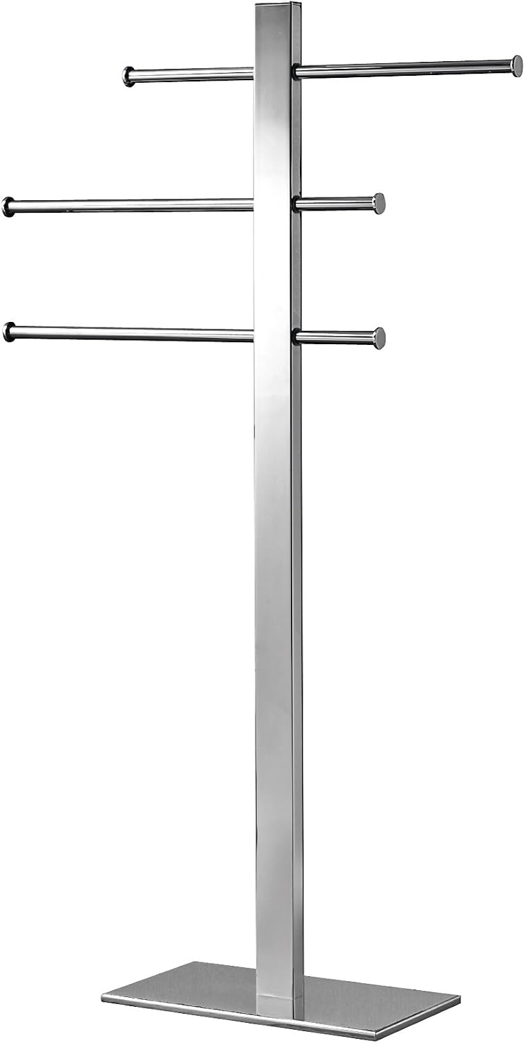 Bridge Freestanding Towel Rack, Chrome