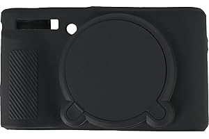 SX740 Camera Case, BMAOLLONGB Fullbody Thin Lightweight Silicone Camera Skin Body Rubber Cover Case for Canon PowerShot SX740 SX730 (Black)