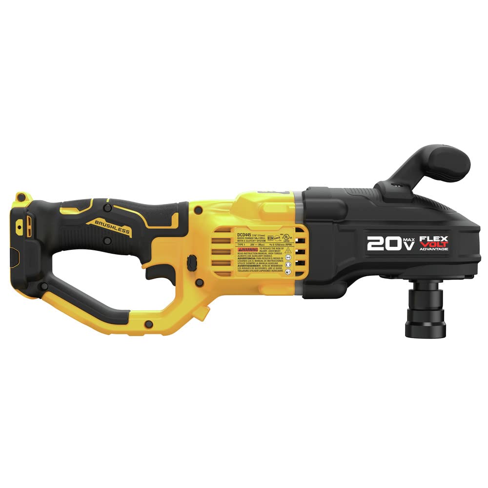 DEWALT 20V MAX* Brushless Cordless 7/16 in. Compact Quick Change Stud and Joist Drill with FLEXVOLT ADVANTAGE™ (Tool Only) (DCD445B)