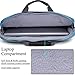BRINCH Laptop Bag for Men Women Slim Business Briefcase Shoulder Messenger Bag Water Resistant Portable Computer Carrying Sleeve Case w/Strap and Hidden Handle Fits 15-15.6 Inch Laptop,Black-Blue