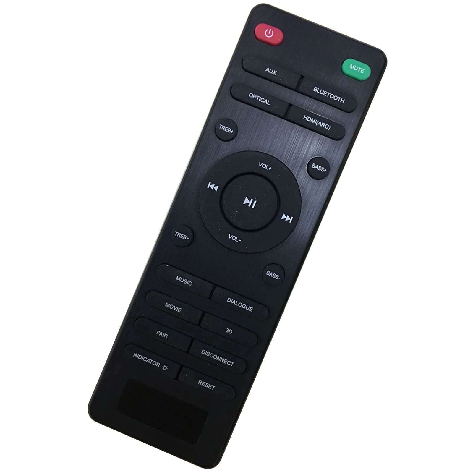 Replacement Remote Control Fit for PHEANOO 2.1 CH Soundbar D5