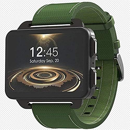 LEMFO LEM4 PRO 3G Smart Watch Phone, 2.2 Inch Big Screen Android, 1.3MP Camera, MT6580 Quad Core 1.3Ghz 1GB RAM 16GB ROM, GPS/Heart Rate Monitor/Pedometer Smartwatch for Android iOS(Green)