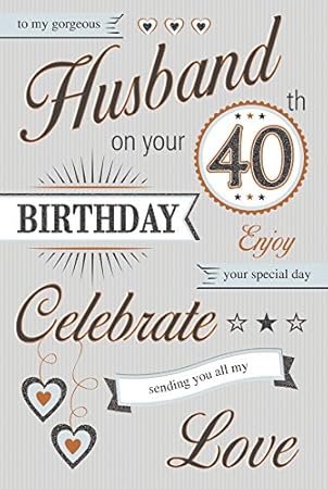 husband 40th birthday