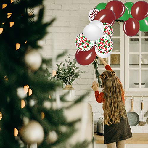 Christmas Balloon Arch & Garland Kit - 16Ft Long Red Green Latex Balloons Confetti Balloons for Christmas New Year Party DecorationsKit Balloon Arch Garland for Wedding Birthday Party Decorations (Ch - Thumbnail 3