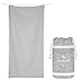 Dock & Bay Beach Towel - Quick Dry, Sand Free - Compact, Lightweight - 100% Recycled - Includes Bag - Essential - Mountain Grey - Large (160x90cm, 63x35)
