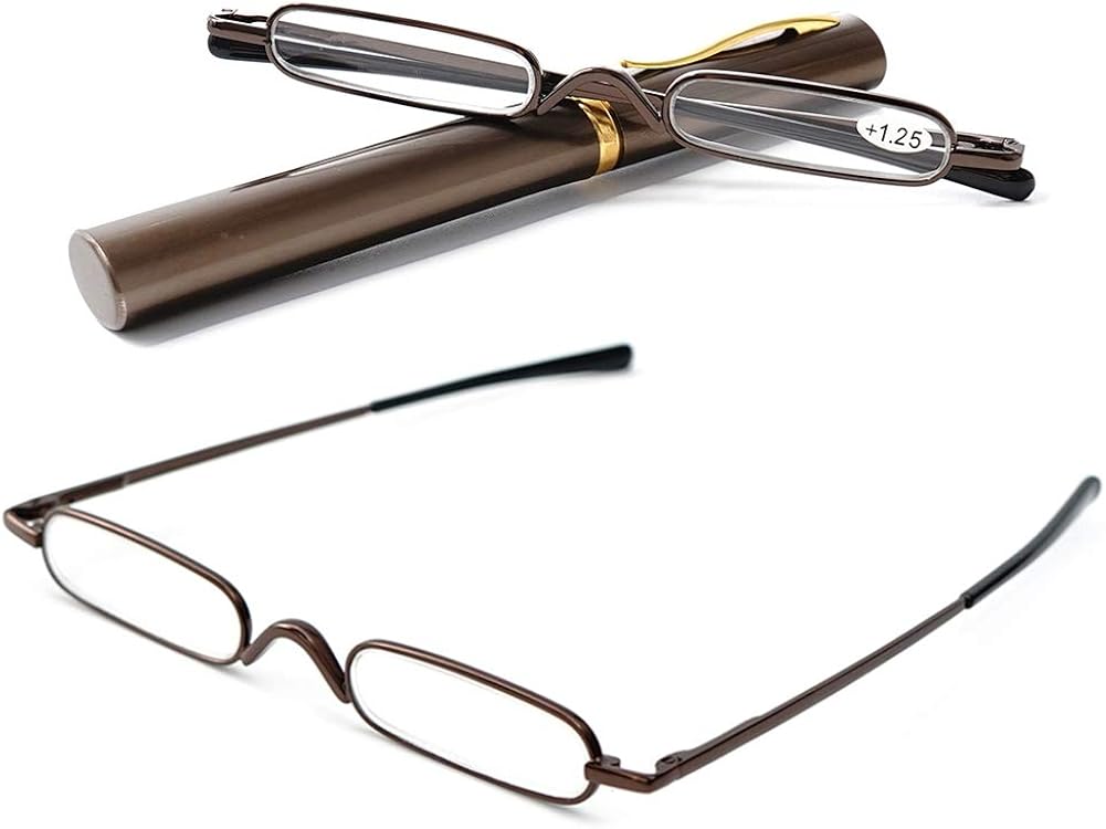 Leichte Große Lesebrille Herren Brille Metall Lesehilfe Grau +1,0 Bis +5,0 Neu