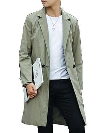 Amazon Lisa Pulster 春秋 トレンチコート メンズ スプリングコート